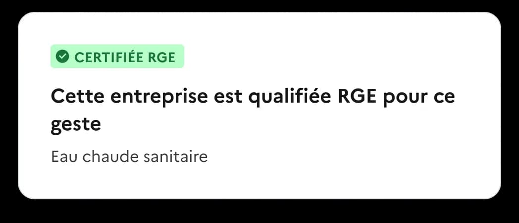 Vérifiez si vos artisans sont certifiés RGE à date sur les gestes concernés.