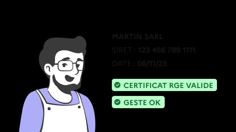 Assurez-vous des qualifications des artisans